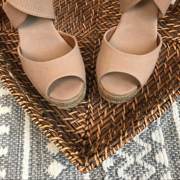 Tory Burch Frieda Espadrille Wedge Sandal Strappy - Picture 3 of 7